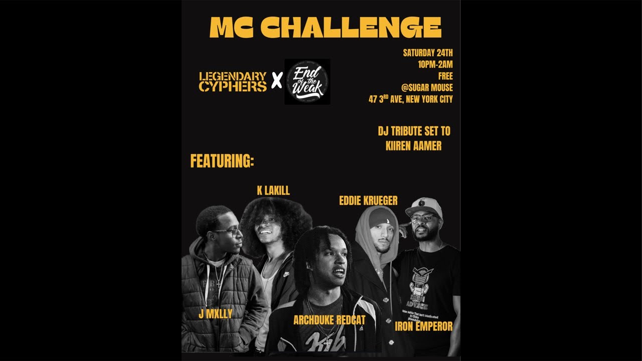 LEGENDARY CYPHERS x END OF THE WEAK MC CHALLENGE!!