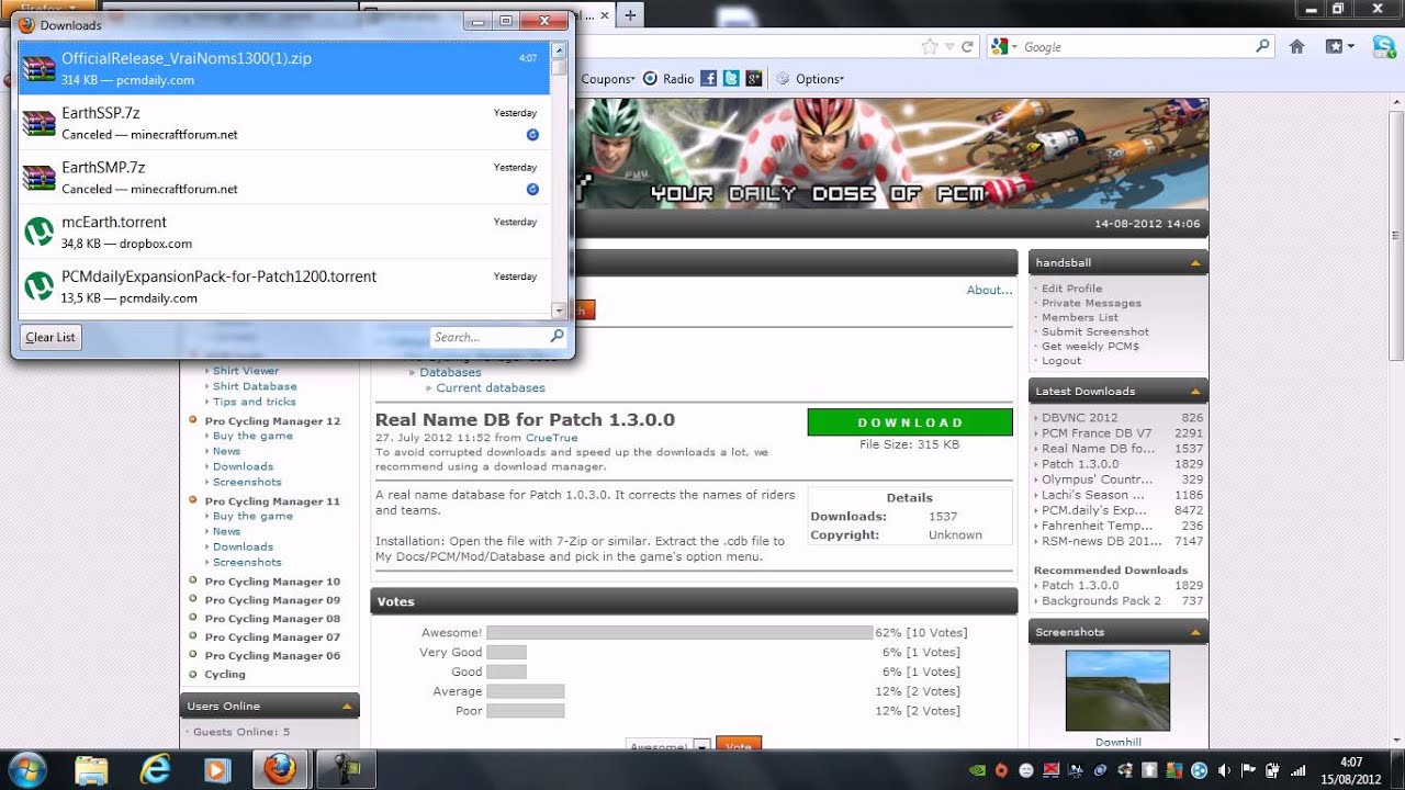 Pro Cycling Manager 2012 - tutorial - custom databases