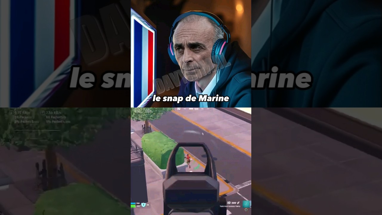 Le Z veut  le snap de Marine 😳 #gaming #fortnite #zemmour #parodie #macron #melenchon #fake #lepen