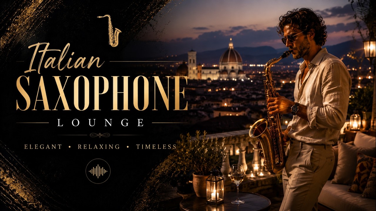 Golden Hour Italian Saxophone ✨Relaxing Music for Reading, Study & Sleep