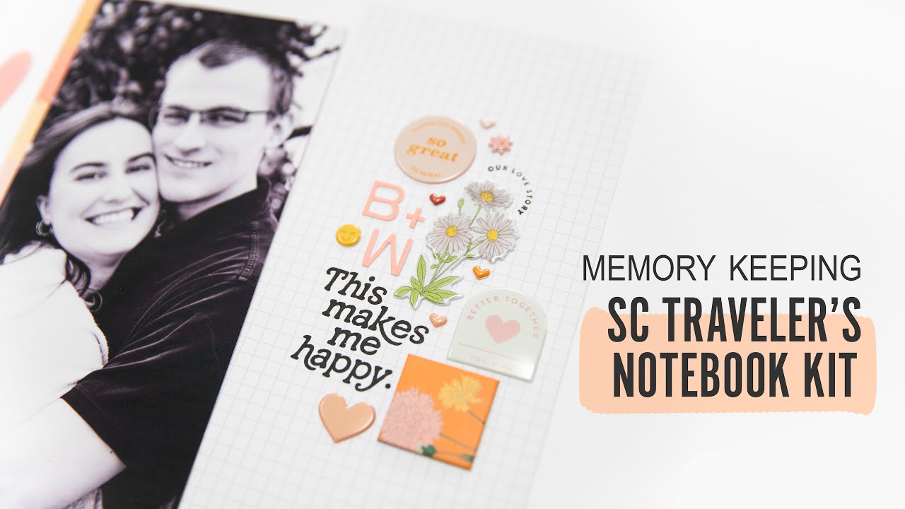 TN Scrapbook Layout MEMORY KEEPING | Studio Calico Travelers Notebook Kit