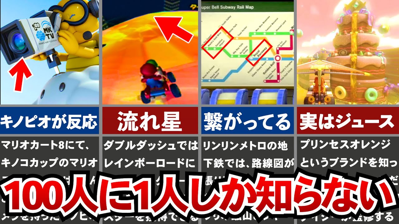 【歴代マリオカート】100人に1人しか知らないマリオカートの小ネタ集