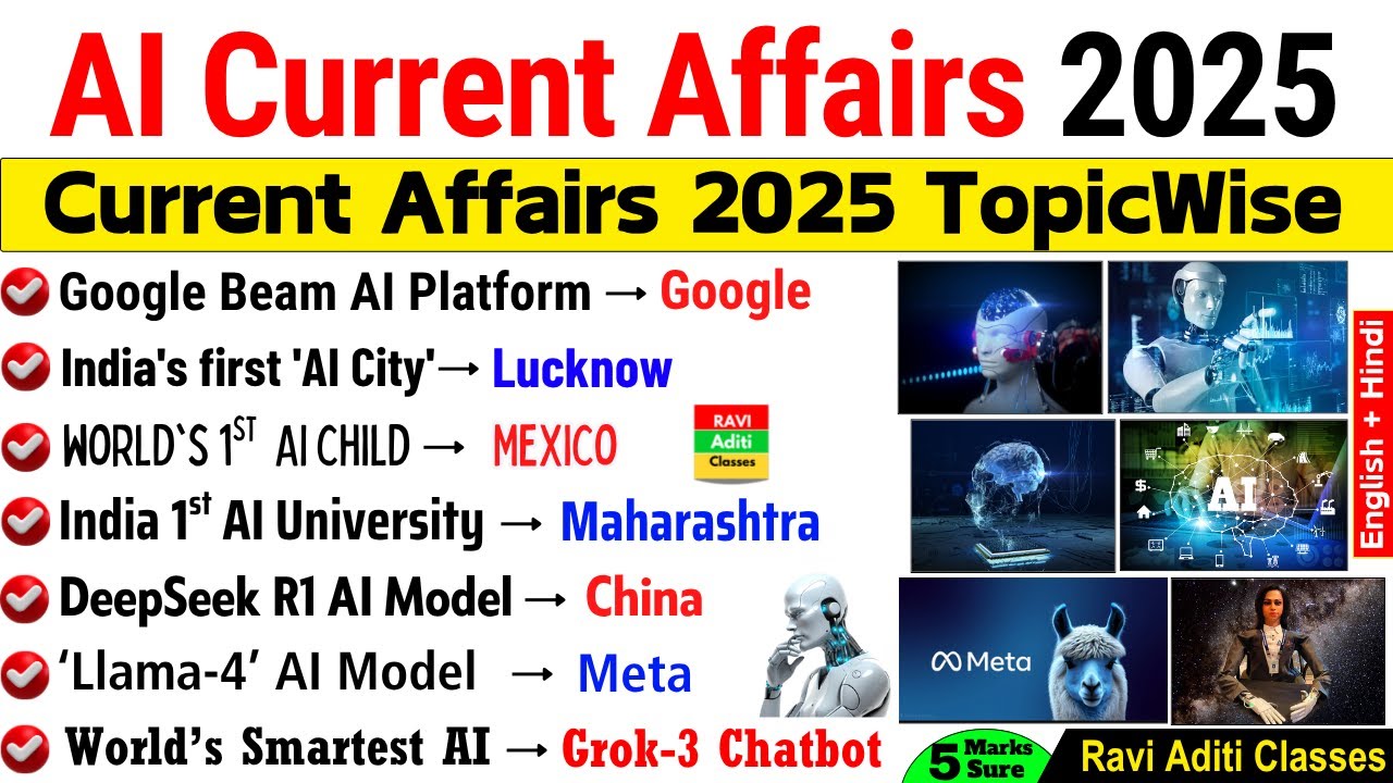 AI Current Affairs 2025 | Science Current Affairs 2025 | Artificial Intelligence 2025 | AI GK