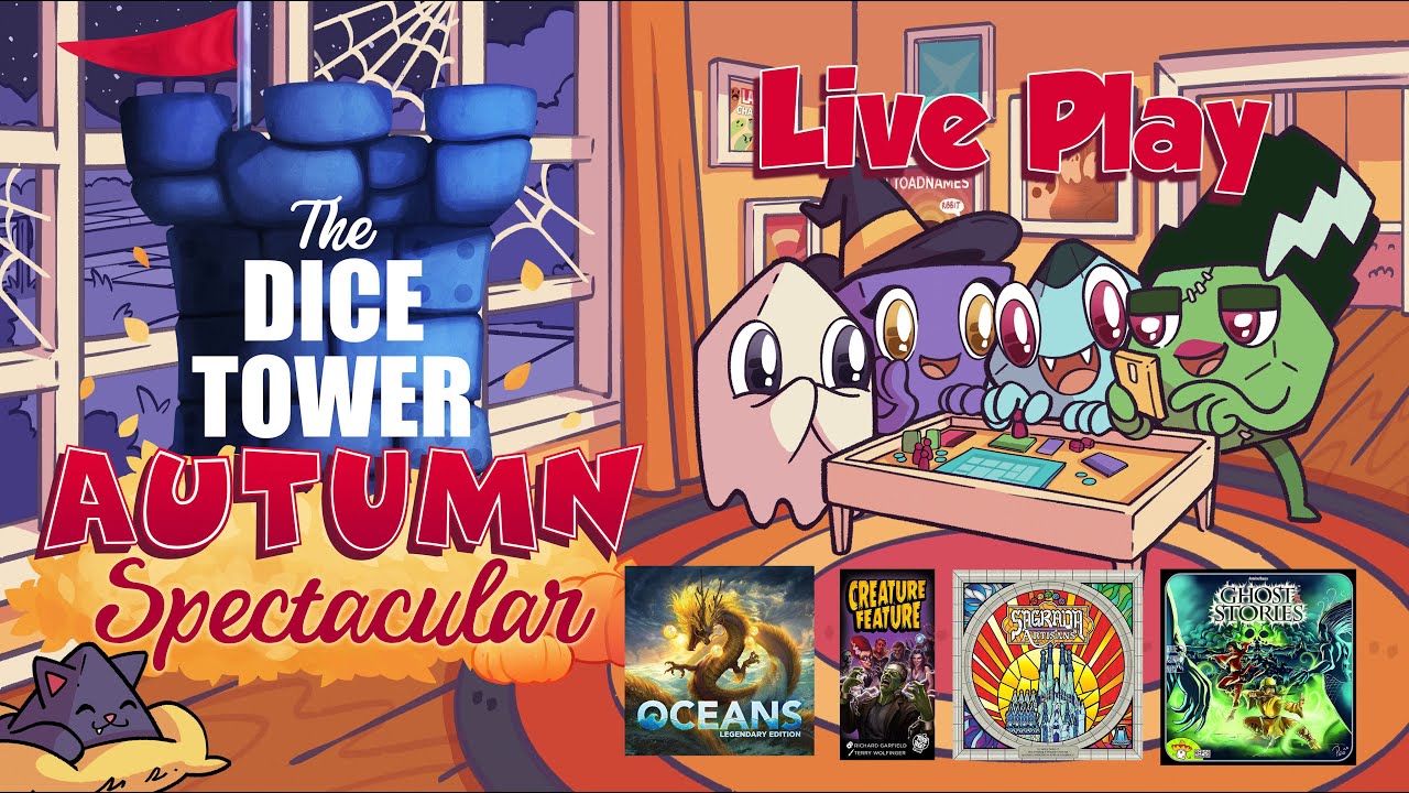 Autumn Spectacular - Oceans Expansion, Creature Feature, Sagrada: Artisans, and Ghost Stories