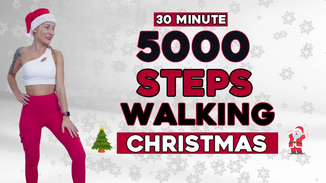30-Minute Christmas Walk At Home | Fat Burning Cardio! Low Impact, Fast,No Repeats