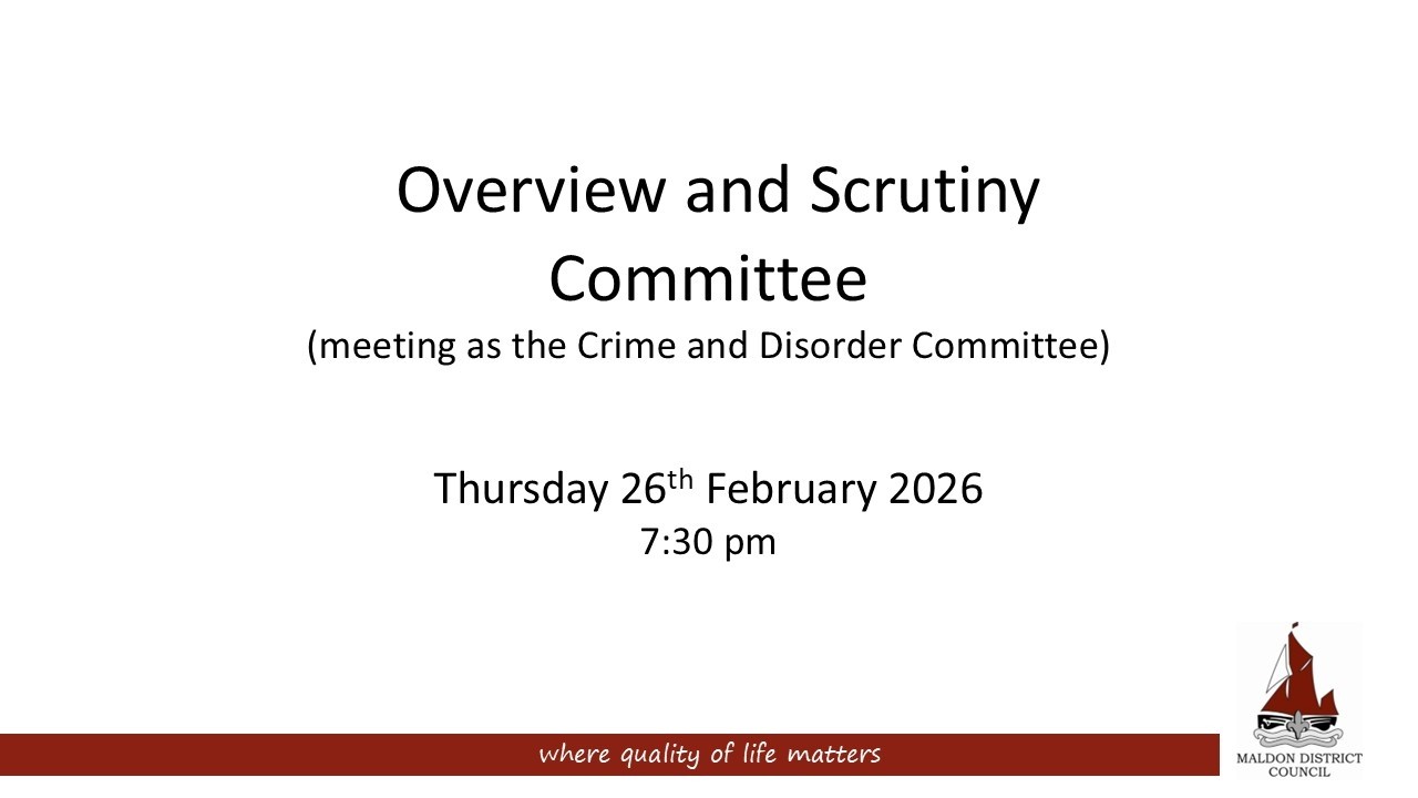 26/02/2026 - Overview and Scrutiny Committee (meeting as the Crime and Disorder Committee) meeting