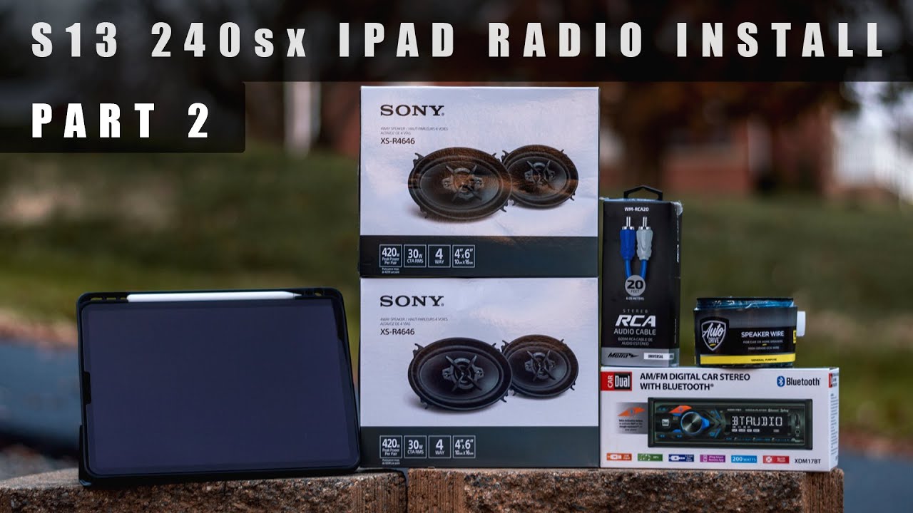 S13 240sx Ipad Radio Install... Wiring Speakers (Pt2)