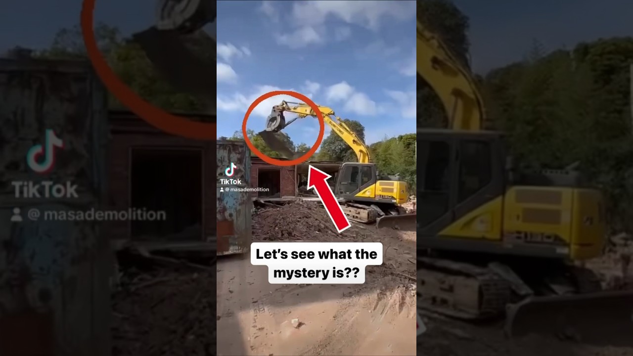 Mystery at the Demolition Site! #construction #demolition #realestate #home #work #homedemolition