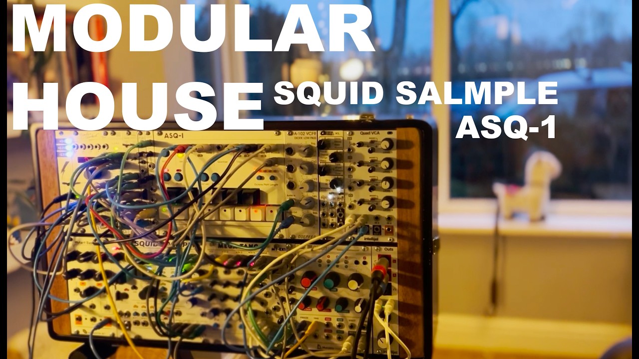 Funky Modular House with ALM Squid Salmple and ASQ-1 Sequencer
