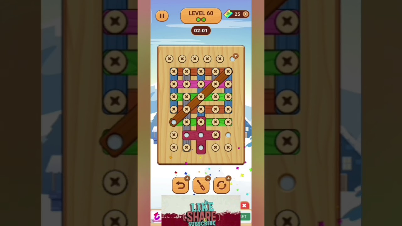 wood nuts & bolts , screw level 60