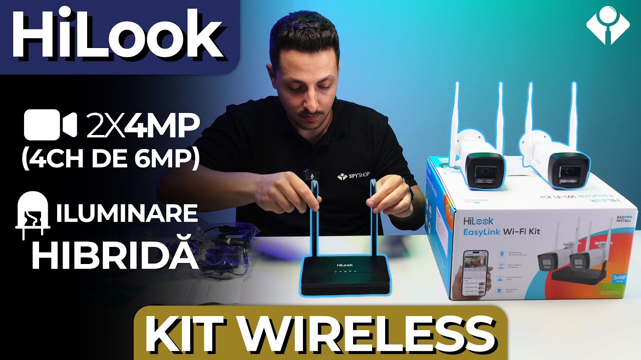 Kit cu 2 camere și NVR wireless, simplu și accesibil | HiLook IKS-2044BH-PH/W