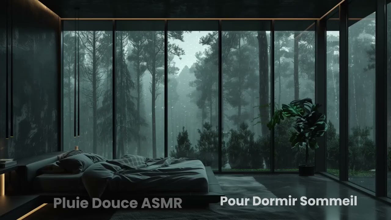Pluie Fine et Continue pour Dormir Profondément 🌙 | Ambiance Nuit Calme ASMR | 2H