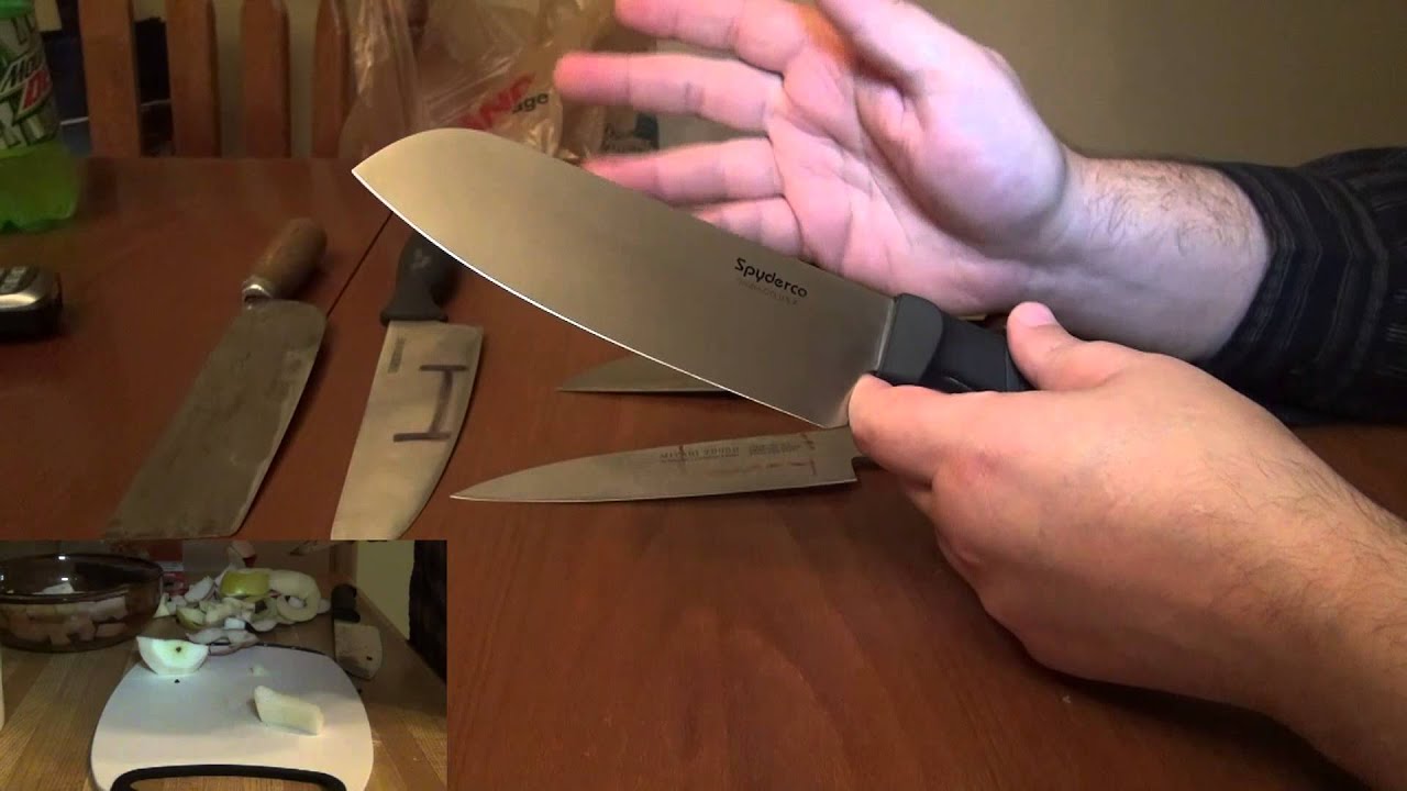 Pro Culinaire K08 Santoku : Spyderco Kitchen Knife; comments after four months of use