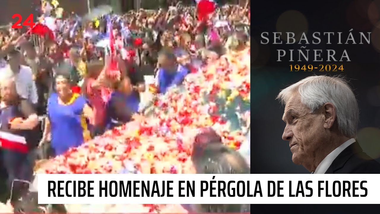 Expresidente Sebastián Piñera recibe homenaje en Pérgola de las Flores | 24 Horas TVN Chile