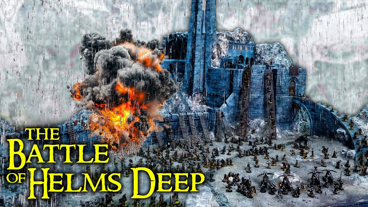 The Greatest Warhammer Battle in YouTube History! Helms Deep MASSIVE Lord of the Rings Game