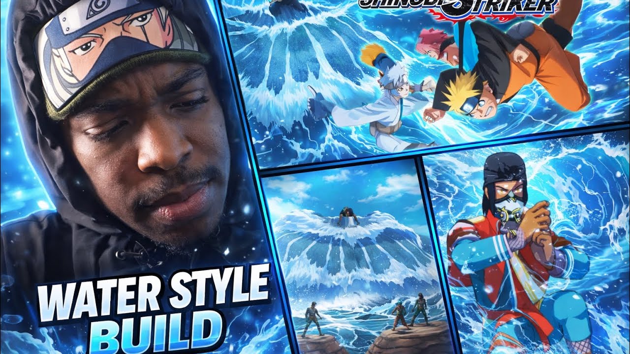 Water Style Builds 💦 | Cerulean Garb: Waterwing 🦀 | NARUTO TO BORUTO: Shinobi Striker | #ntbss #fyp 