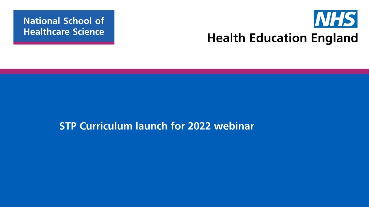 STP Curriculum launch for 2022 webinar