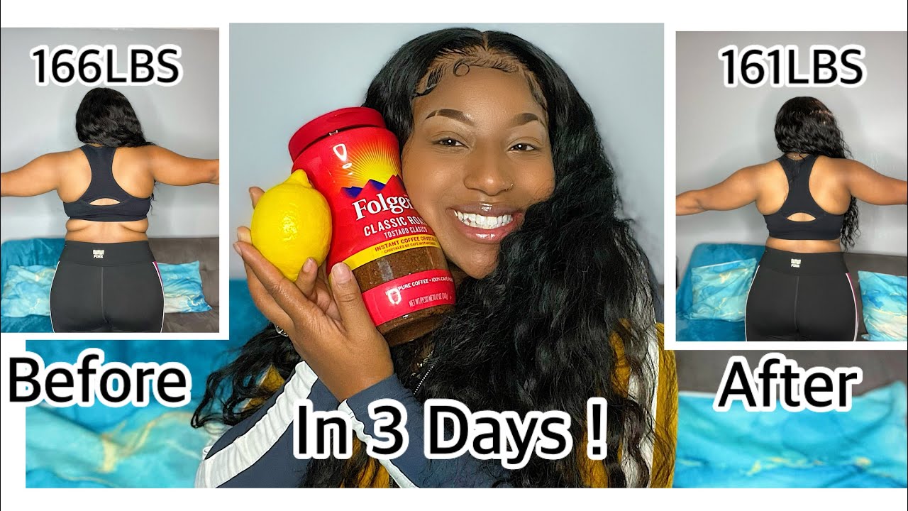 I Tried Coffee & Lemon For 3 days *No Diet* Real Results Real Weight Loss + Before & After Pics