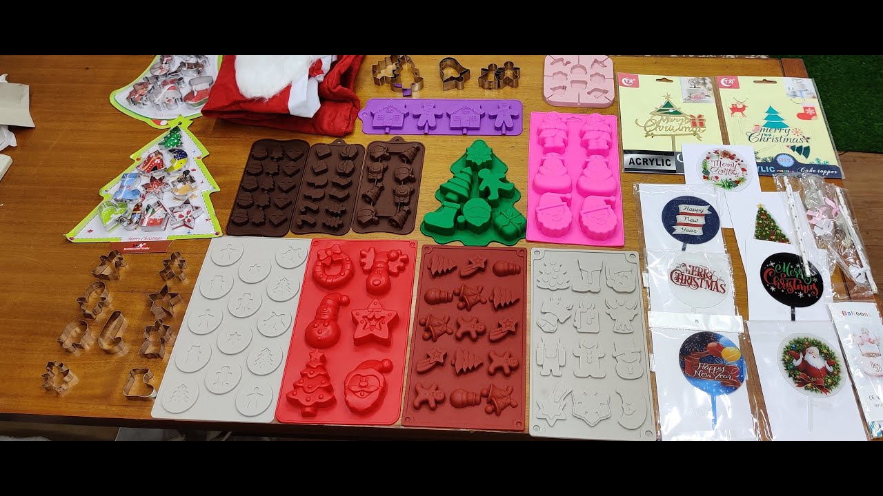 Christmas Steel Cutter, Silicon Moulds And Toppers | Christmas Theme Cake Tools | #arifcaketoolshop