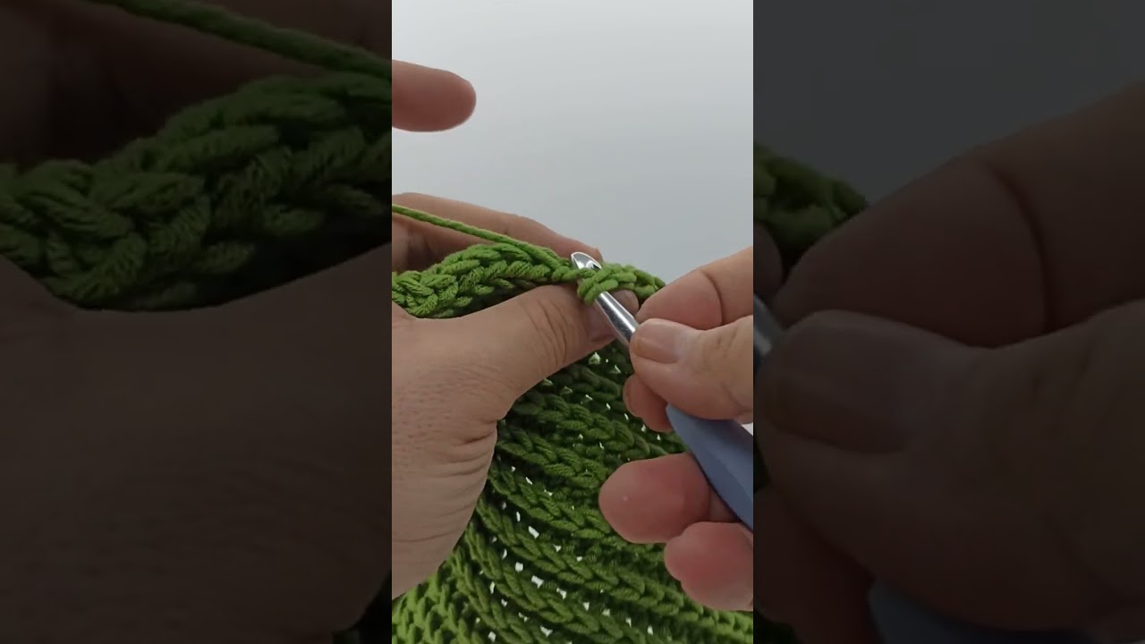 How to crochet knit stitch 