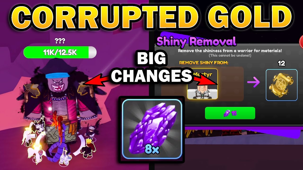 Corrupted Gold, Secret Boss, and Corrupt Merchant Big Changes in Anime Warriors Simulator 2 How to