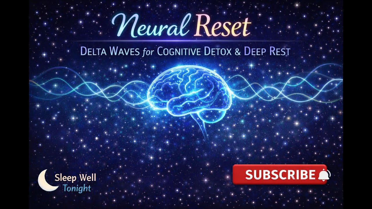 Neural Reset: Delta Waves for Cognitive Detox & Deep Rest | 6+ Hours | Black Screen | No Ads