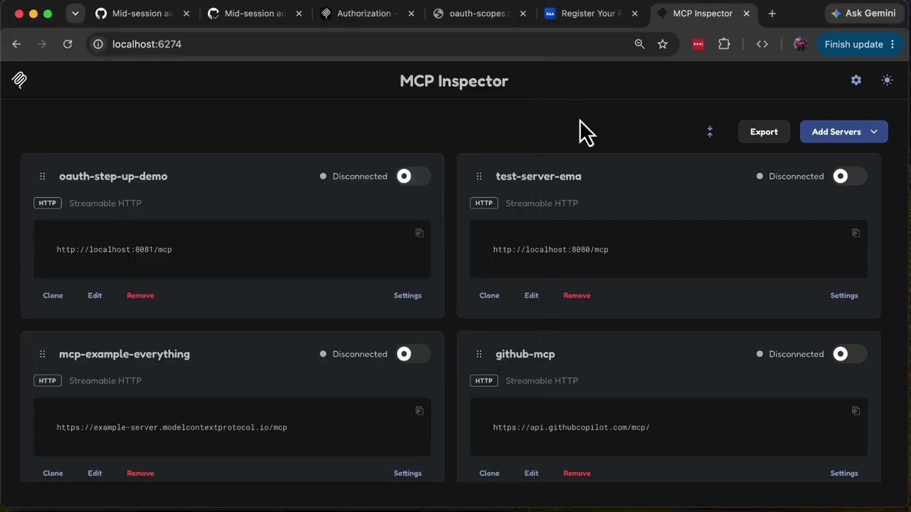 Step-Up Authorization in MCP Inspector v2