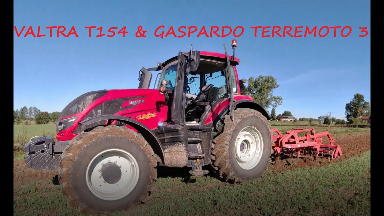 UPRAWA POD PSZENICĘ II VALTRA T154 & GASPARDO TERREMOTO 3 II PREZENTACJA KULTYWATORA #