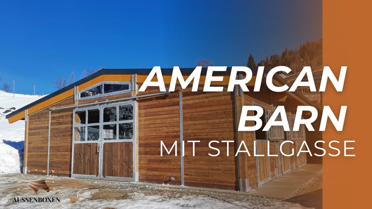 American Barn  PSP / Pferdestall mit Stallgasse