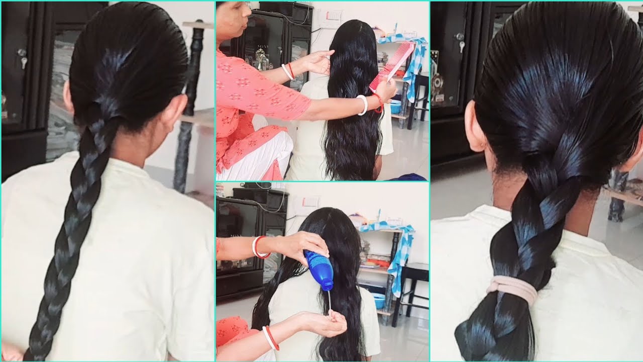 Parachute coconut oil | hair oiling combing vlog