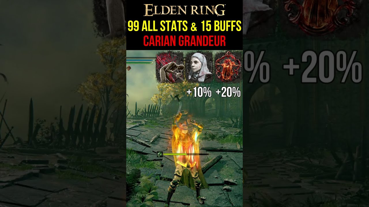 Elden Ring -  20K damage Carian Grandeur Build #eldenring
