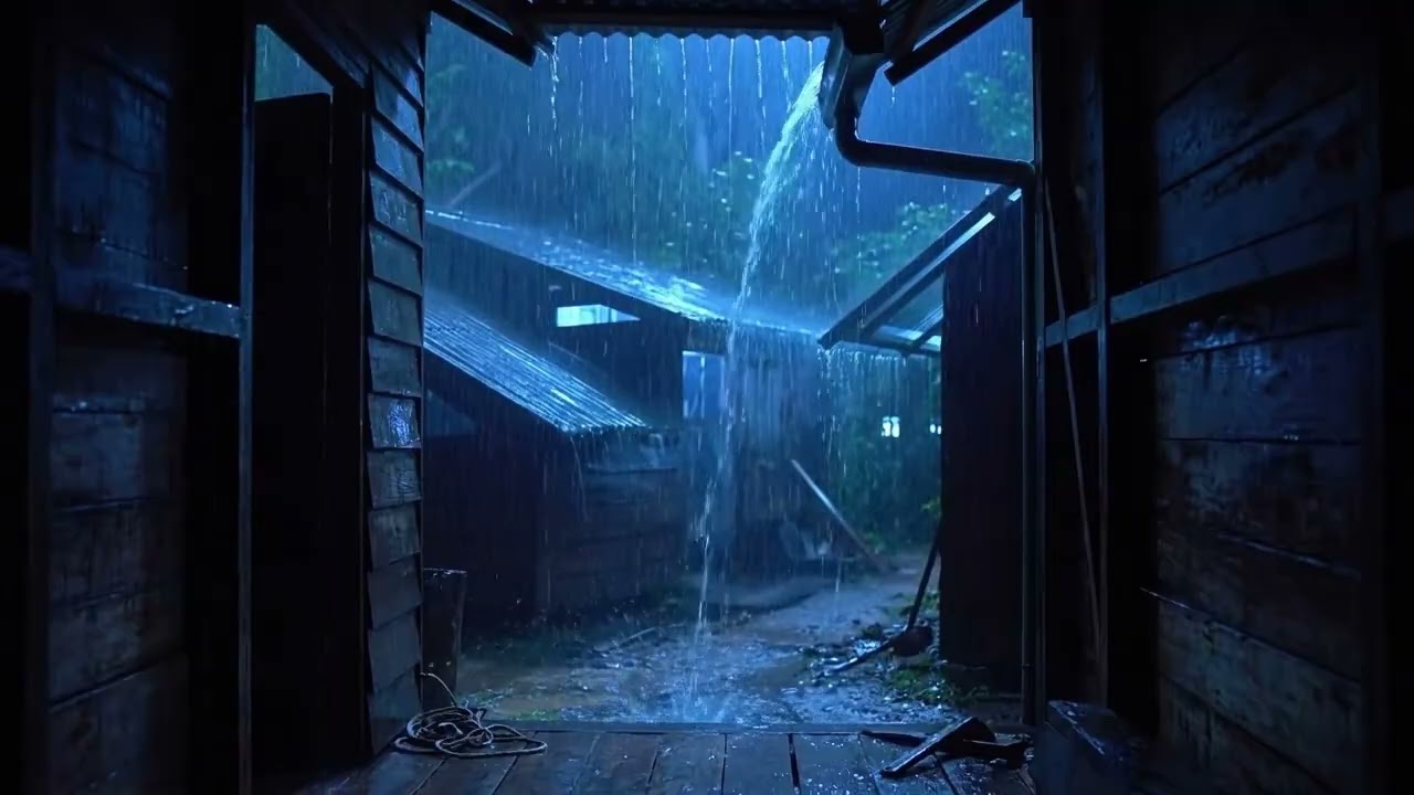Deep Rain For Sleeping - 99% Instantly Fall Asleep With Rain And Thunder Sound At Night ASMR