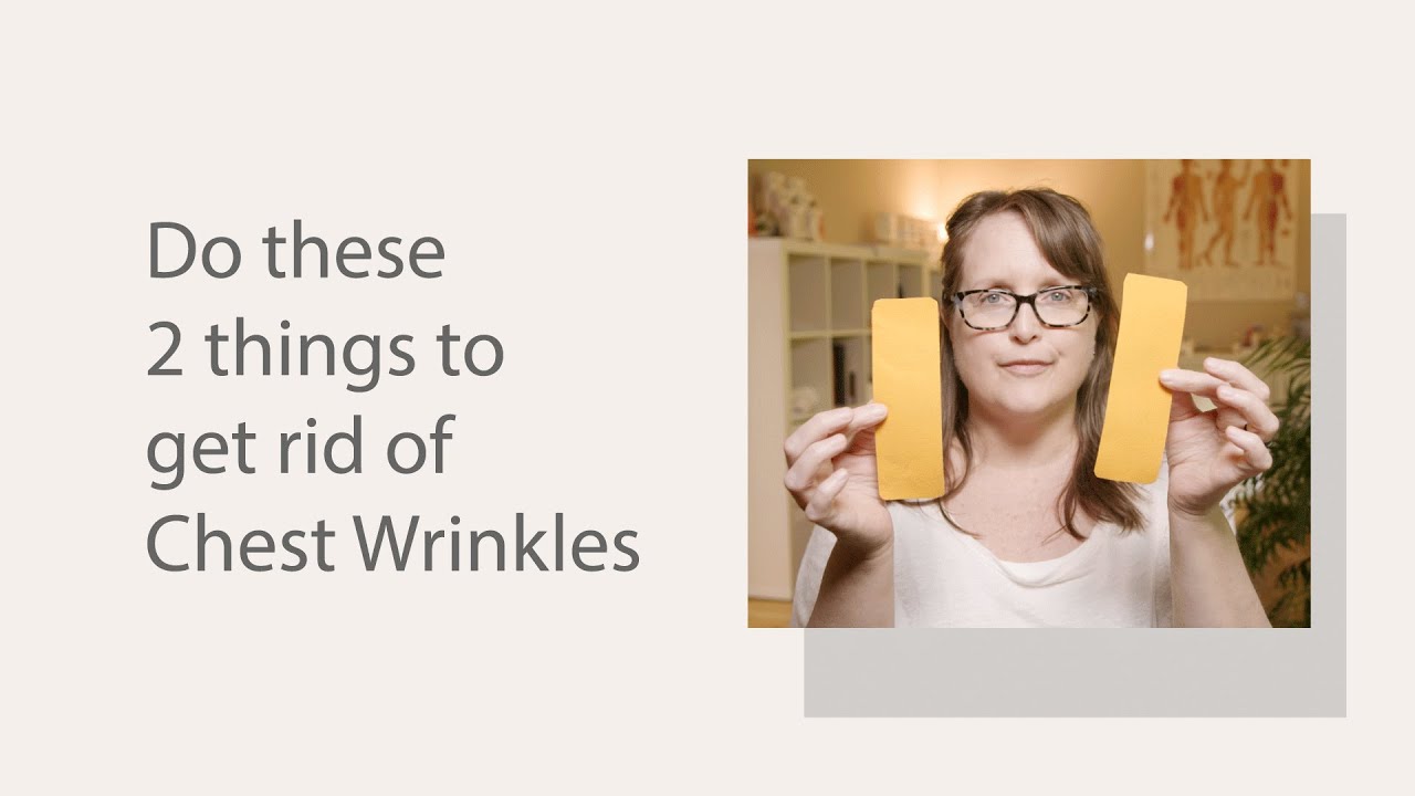 How to get rid of chest wrinkles in 2 easy steps.