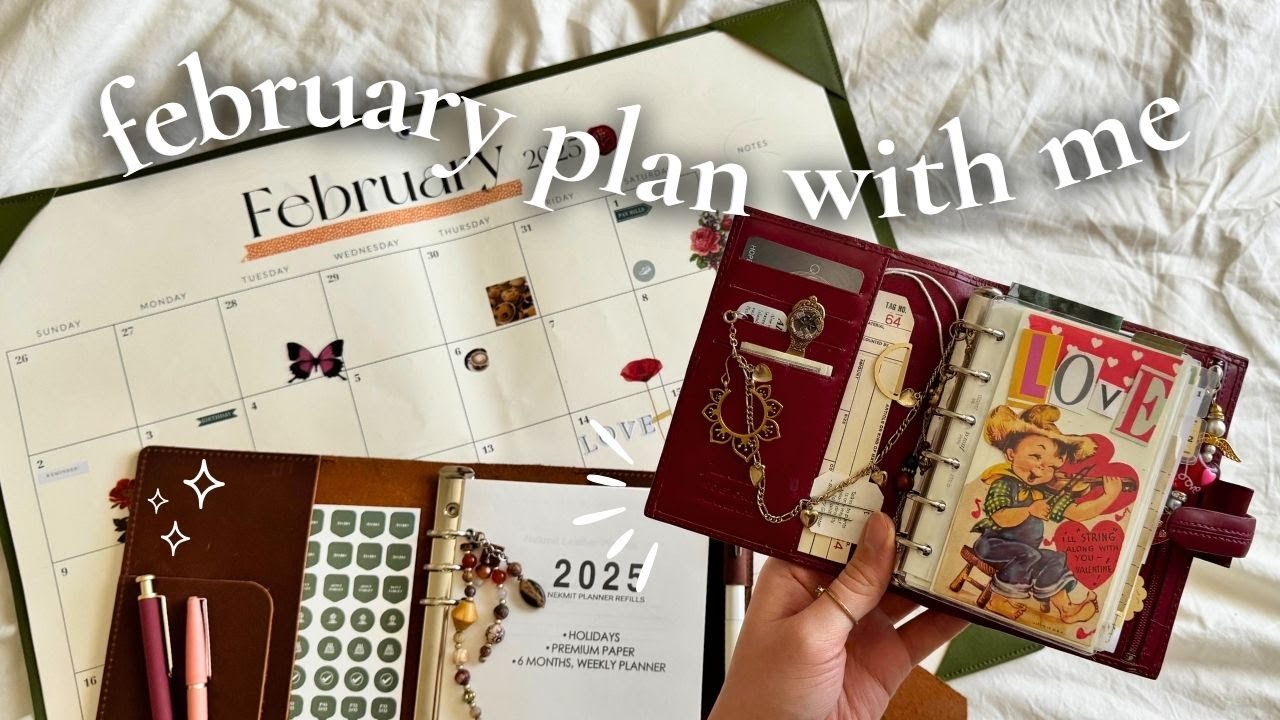 february 2025 plan with me!! 📖✨🗓️
