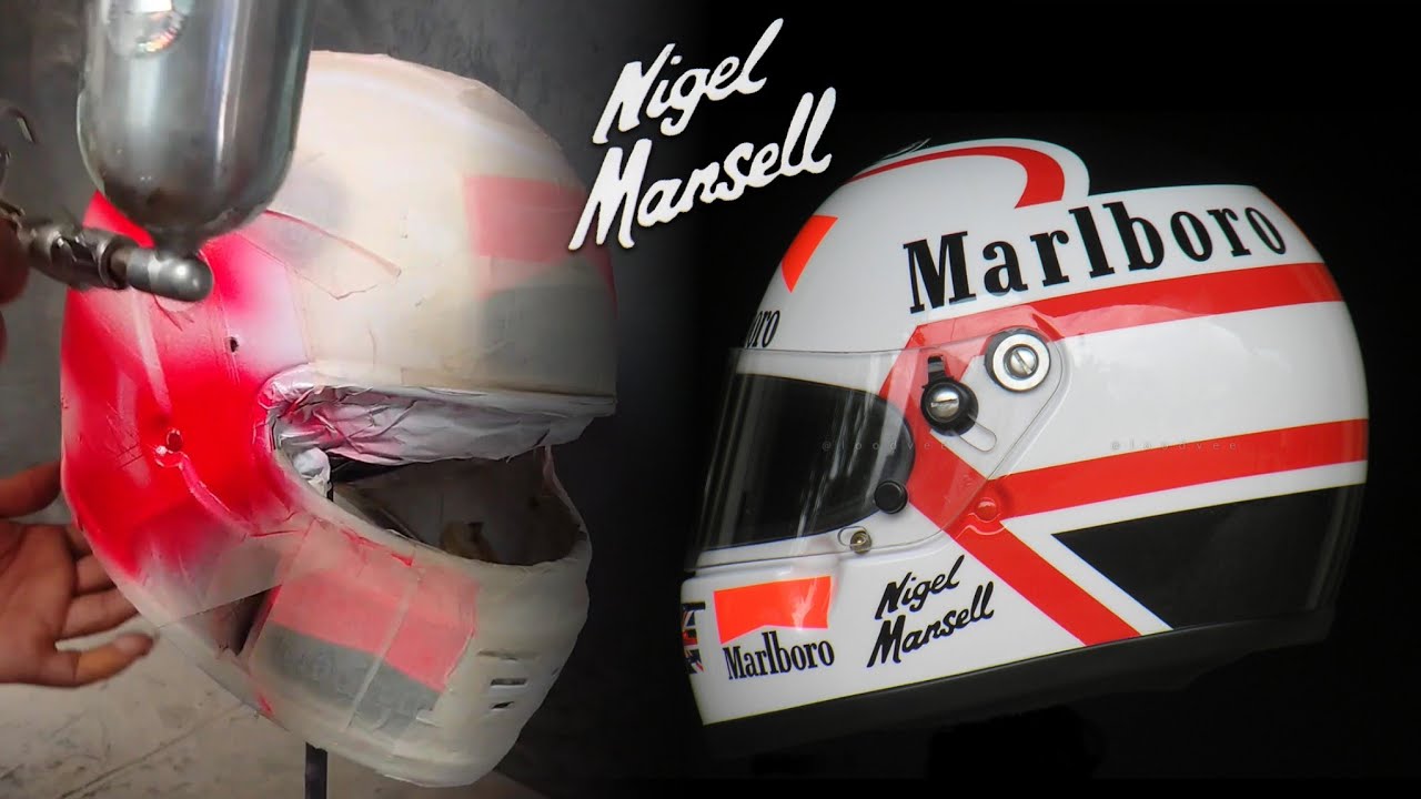 How To Paint Nigel Mansell Helmet Replica | Ferrari Formula 1