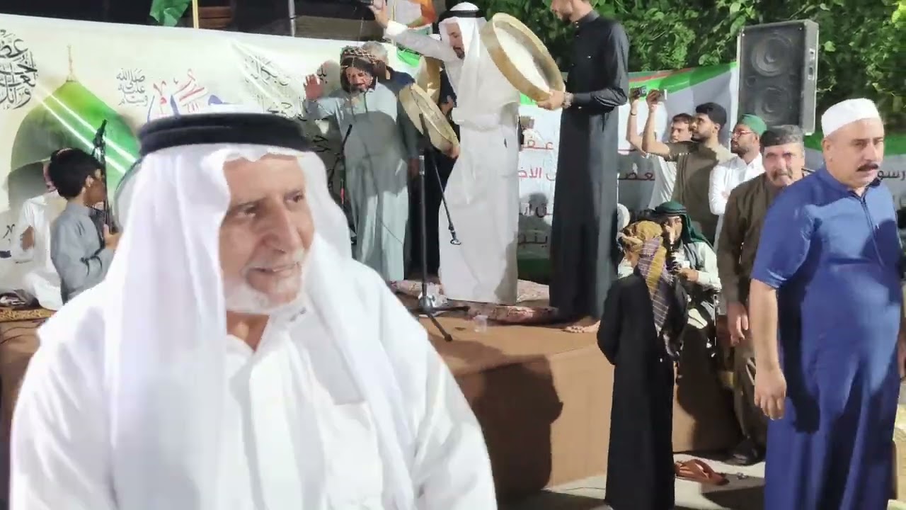 مولد النبوي الشريف في تكيه الشيخ صفرالرفاعيه في الفلوجه بصوت المداح زيد عبدالرحيم والمداح زيد جمال 