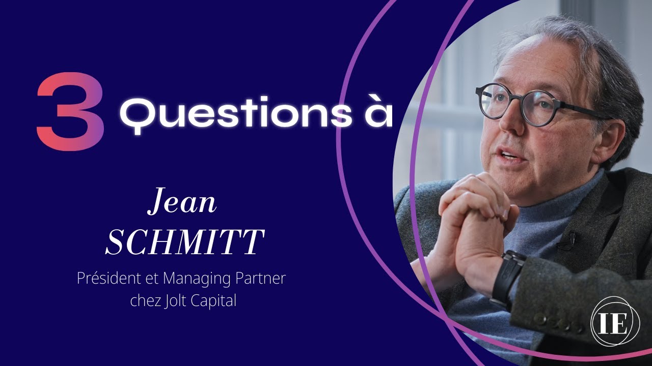 3 questions à... Jean Schmitt, Président et Managing Partner chez Jolt Capital