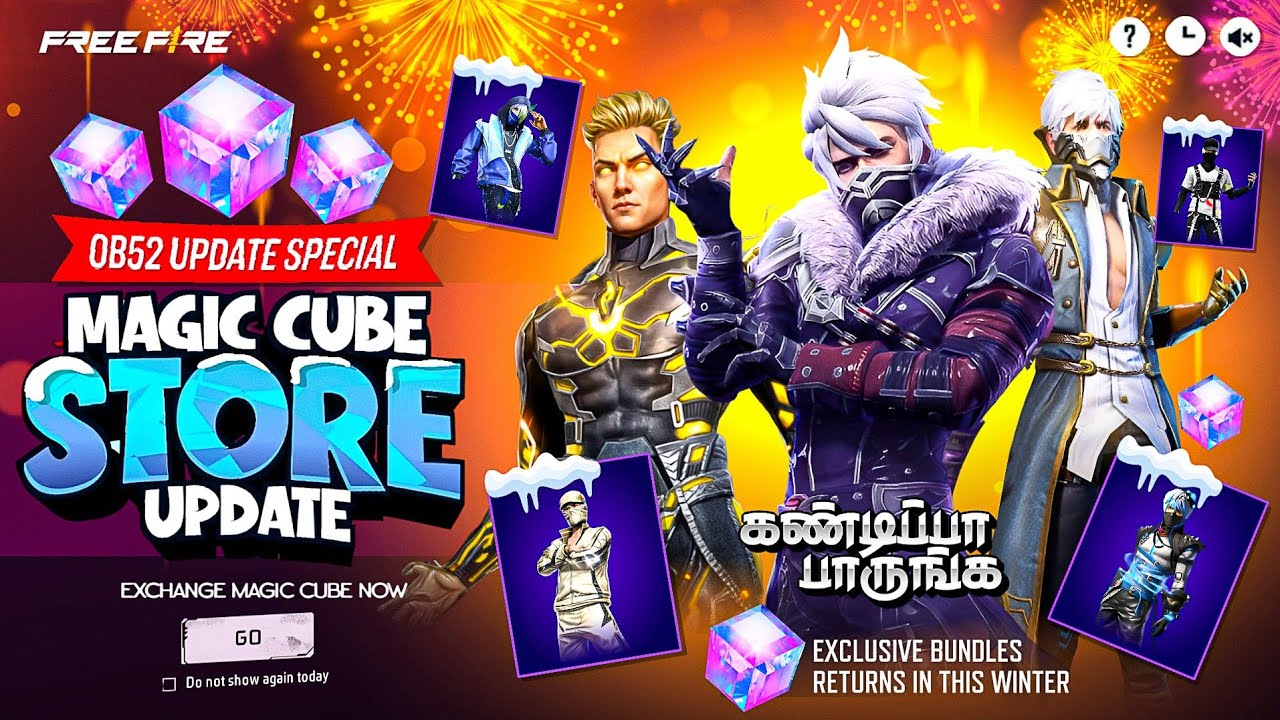 🥳 OB52 MAGIC CUBE STORE BUNDLES 😍 FF NEXT MAGIC CUBE UPDATES | FF NEW EVENT TAMIL | TUG ARMY