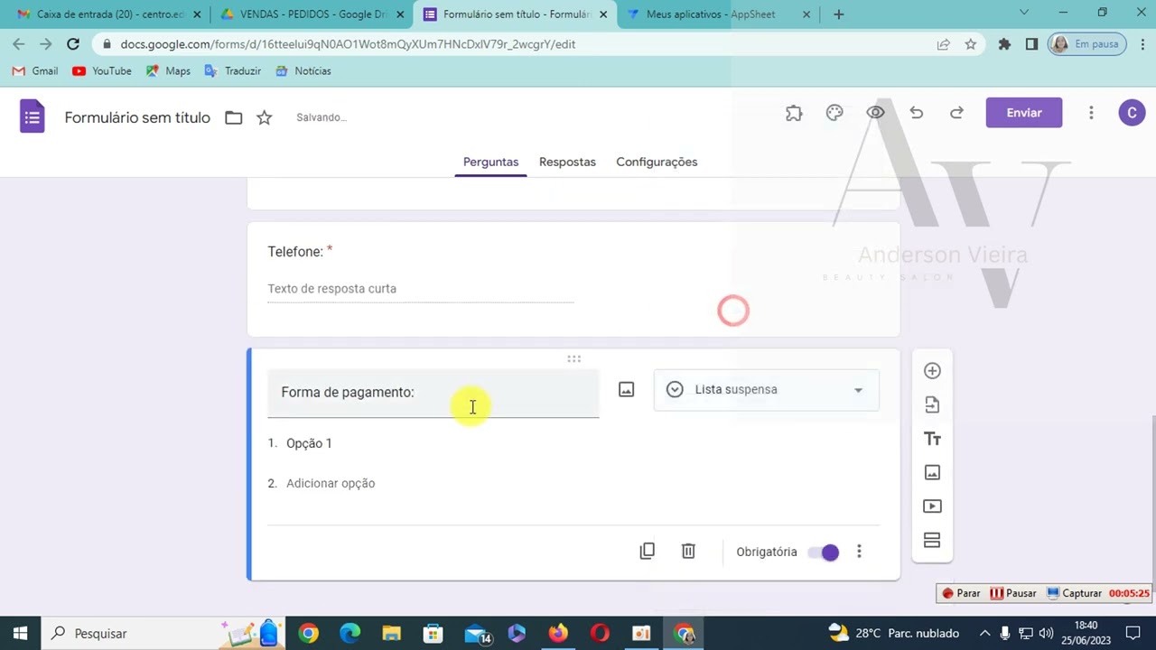 Como integrar Google forms com AppSheet