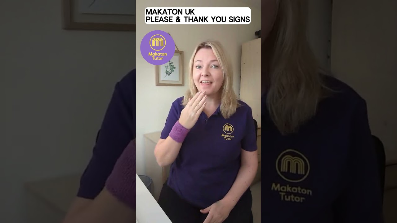 Makaton signs for 'Please' and 'Thank you' #makatontutor #makatonsigning #makaton
