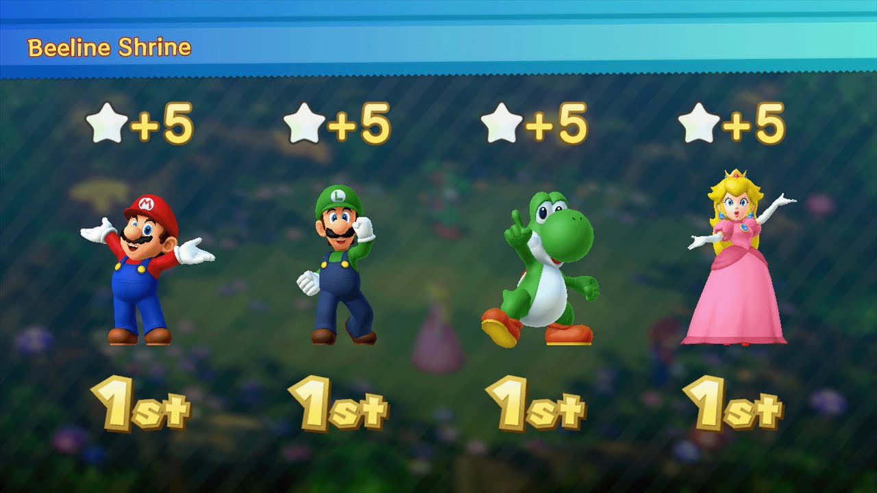 Mario Party 10 - Mario vs Luigi vs Yoshi vs Peach - Airship Central