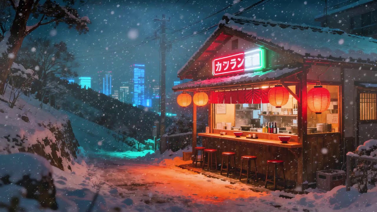 Tokyo Winter Lo-Fi Jazz ❄️🎷 | Study, Sleep & Chill with Japanese Night Vibes