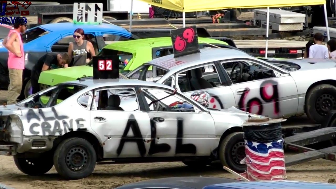 Fayette County Fair Demolition Derby Footage & Track Preview July 28th, 2025 Full Size MWFA Hardcore