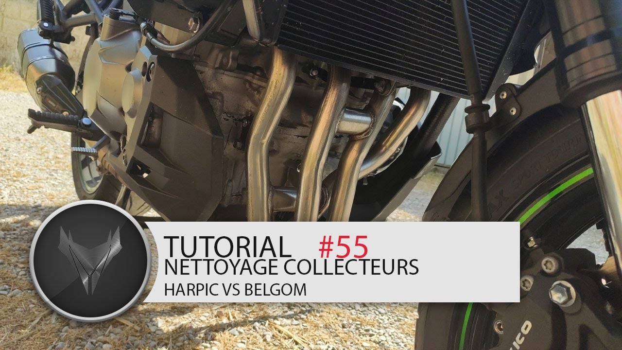 🏍 #versys1000 [TUTORIAL #55] NETTOYAGE COLLECTEURS HARPIC VS BELGOM (Rouille / Polir / Restaurer)
