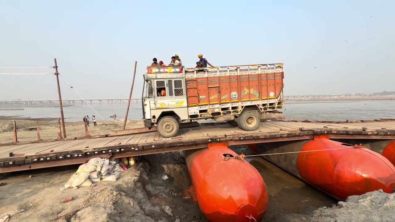 Prayagraj Magh Mela 2026 | Pipa Pul |इतिहास में पहली बार | भगवा | हुआ पीपा पुल 