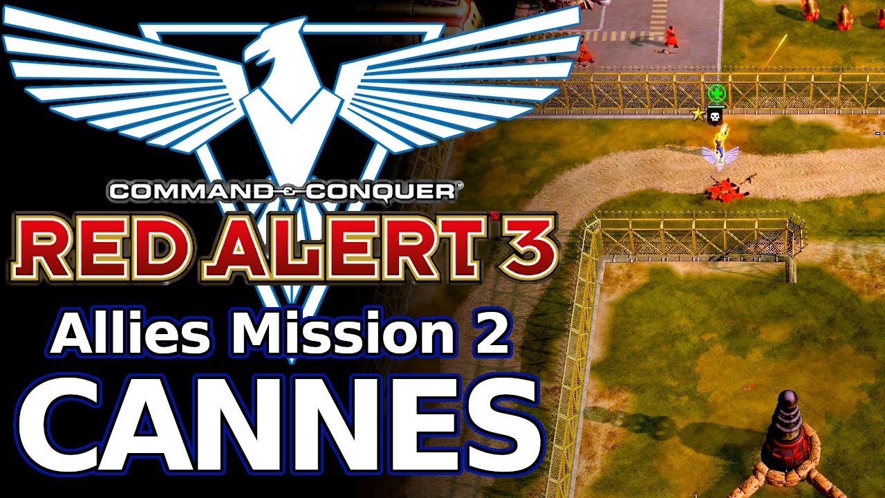 Red Alert 3 - Allies Mission 2 Cannes - Hard Difficulty - EASY METHOD!