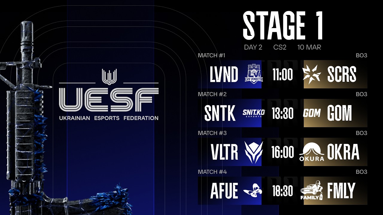 [UA] UESF Ukraine Championship STAGE 1 | Груповий етап | День 2