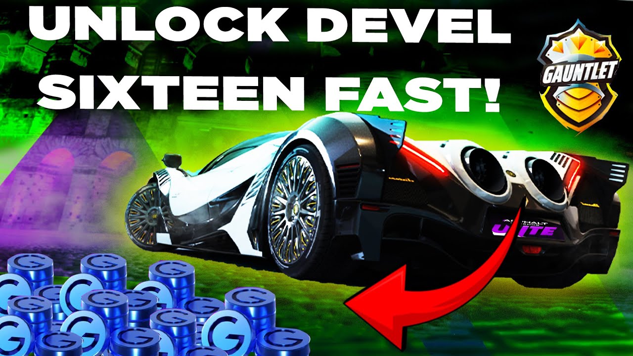 Asphalt Legends Unite: From Zero to Devel 16 &ndash; Стратегия Gauntlet, которую вам стоит попробовать!