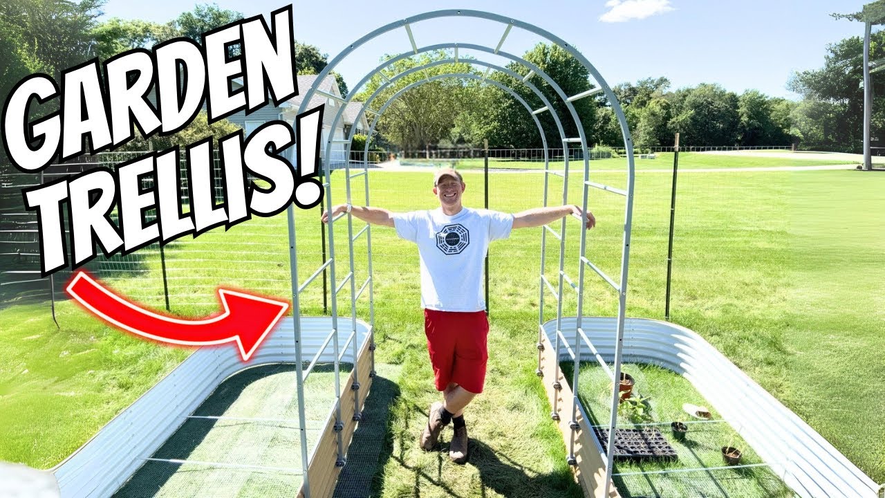 Vego Garden Trellis Install Step by Step | Starting Our Garden Part 5