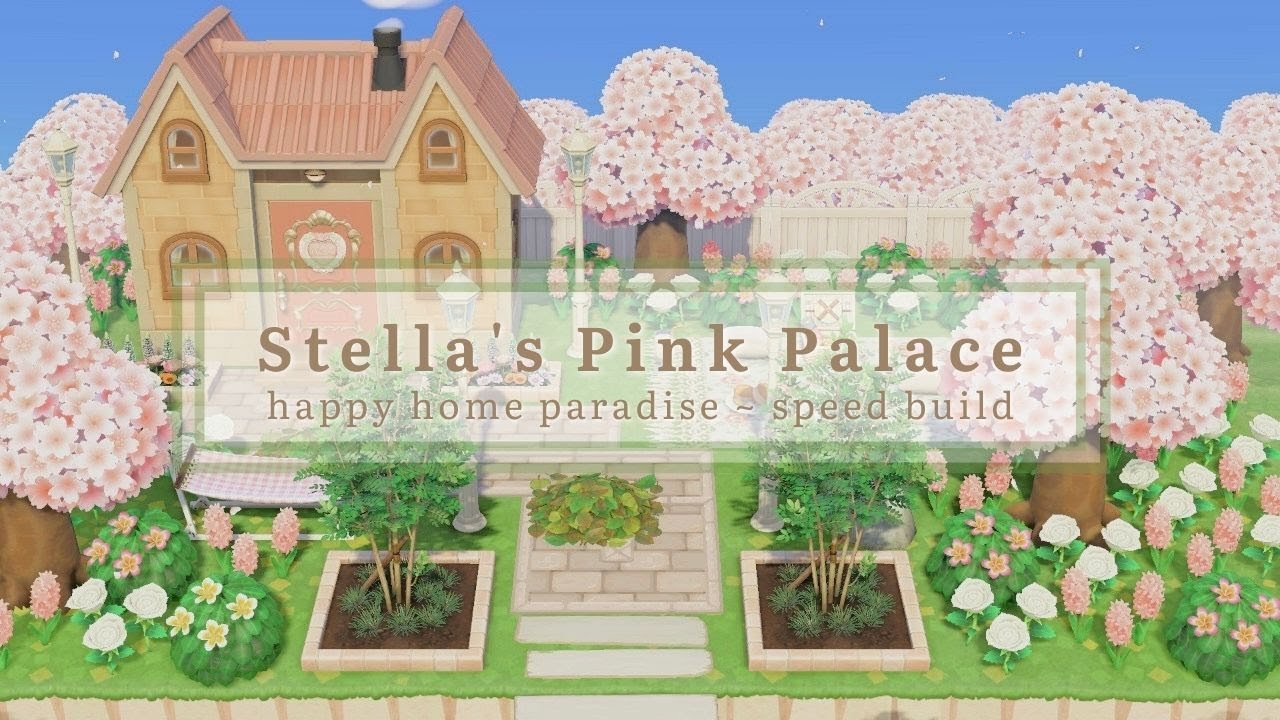 Chic Pink Apartment | Stella's Pink Palace | ACNH Happy Home Paradise Speed Build